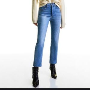 Aritzia Denim Forum High Rise straight leg jeans